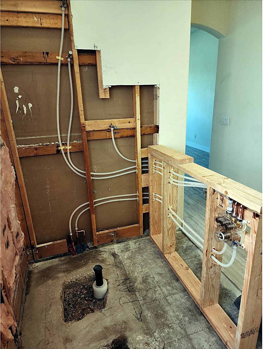 Whole-house repipe in progress by Alpha-Plumbing Services in Goodyear AZ